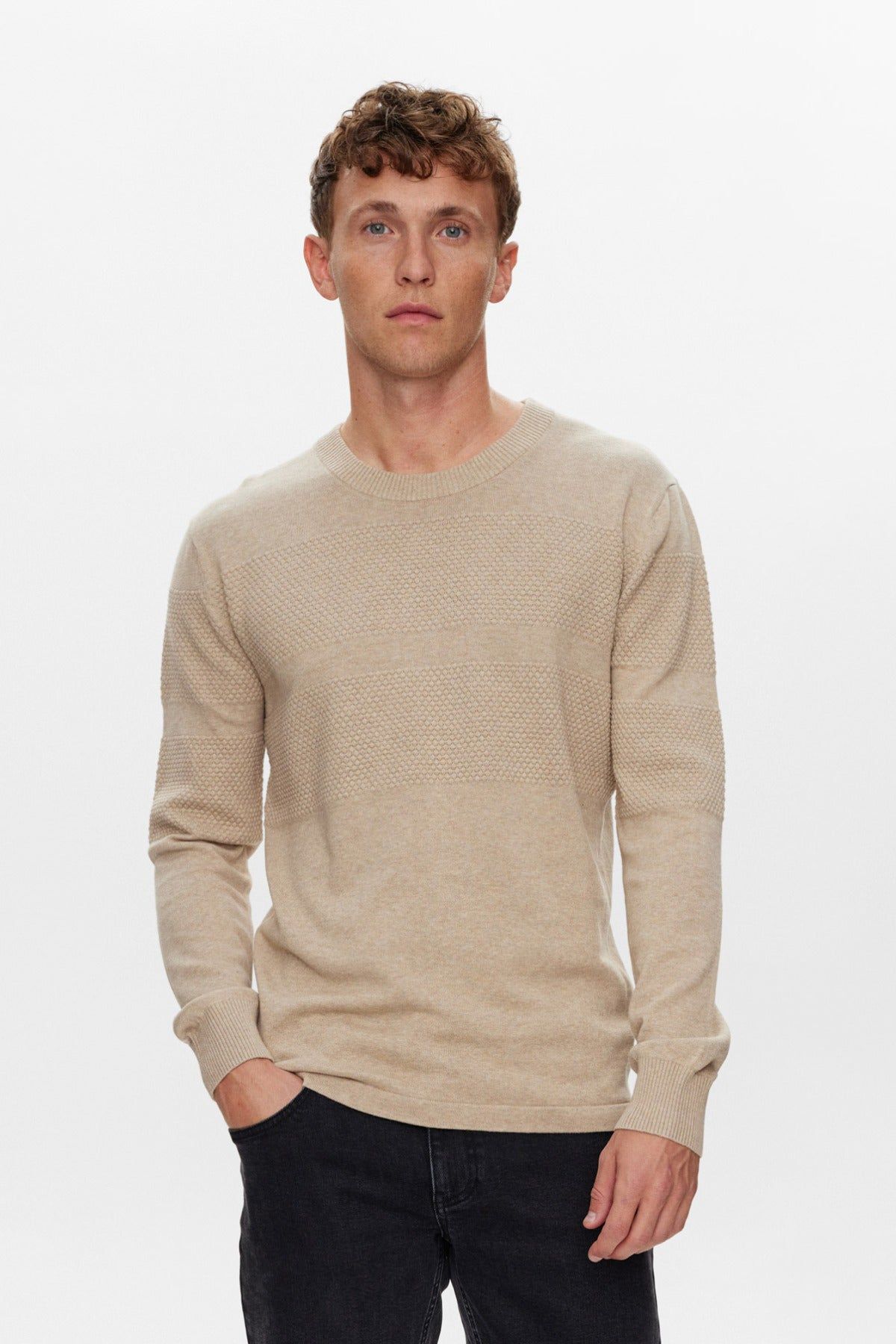 Kantt Pullover Okker 223223