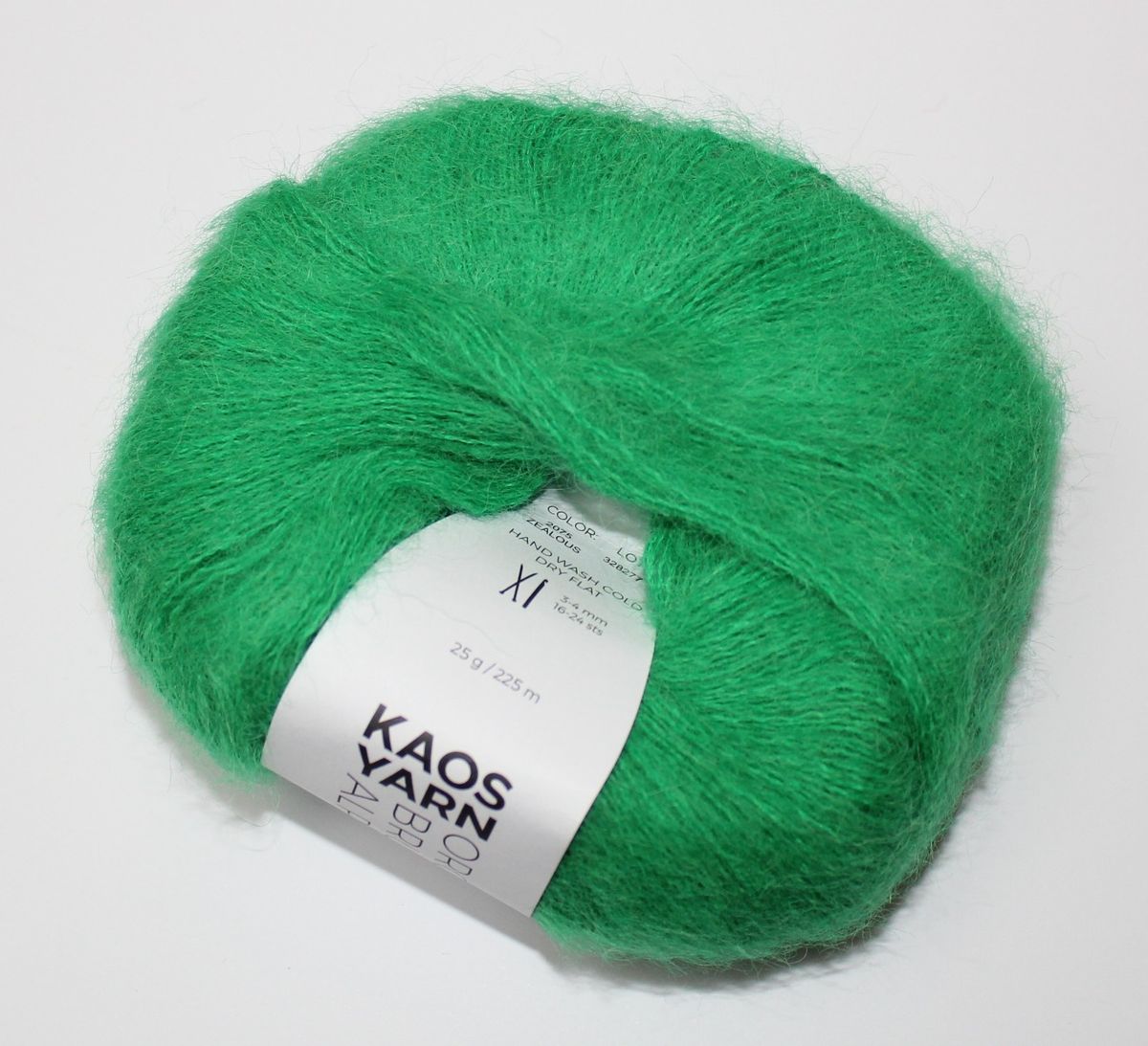 Kaos Yarn Organic Brushed Alpaca, Zealous color 2075, 25 gram