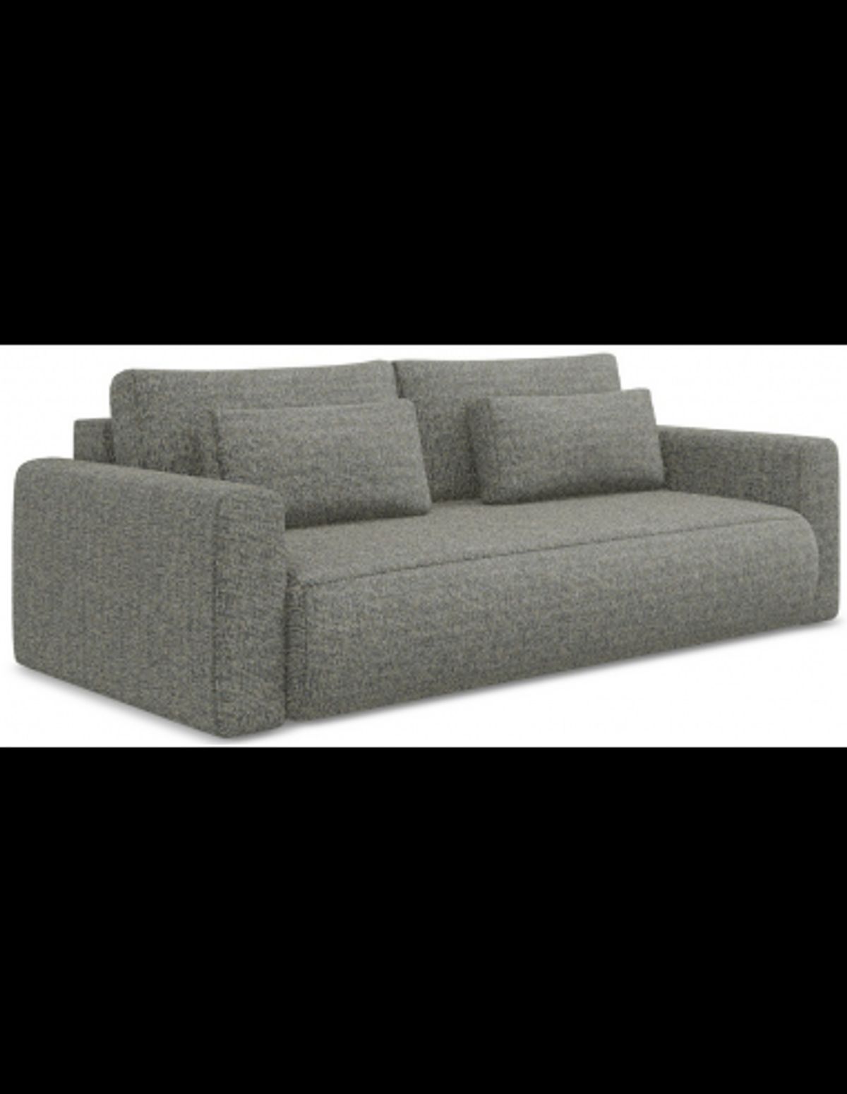 Kapua sovesofa i polyester B238 cm - Meleret grå