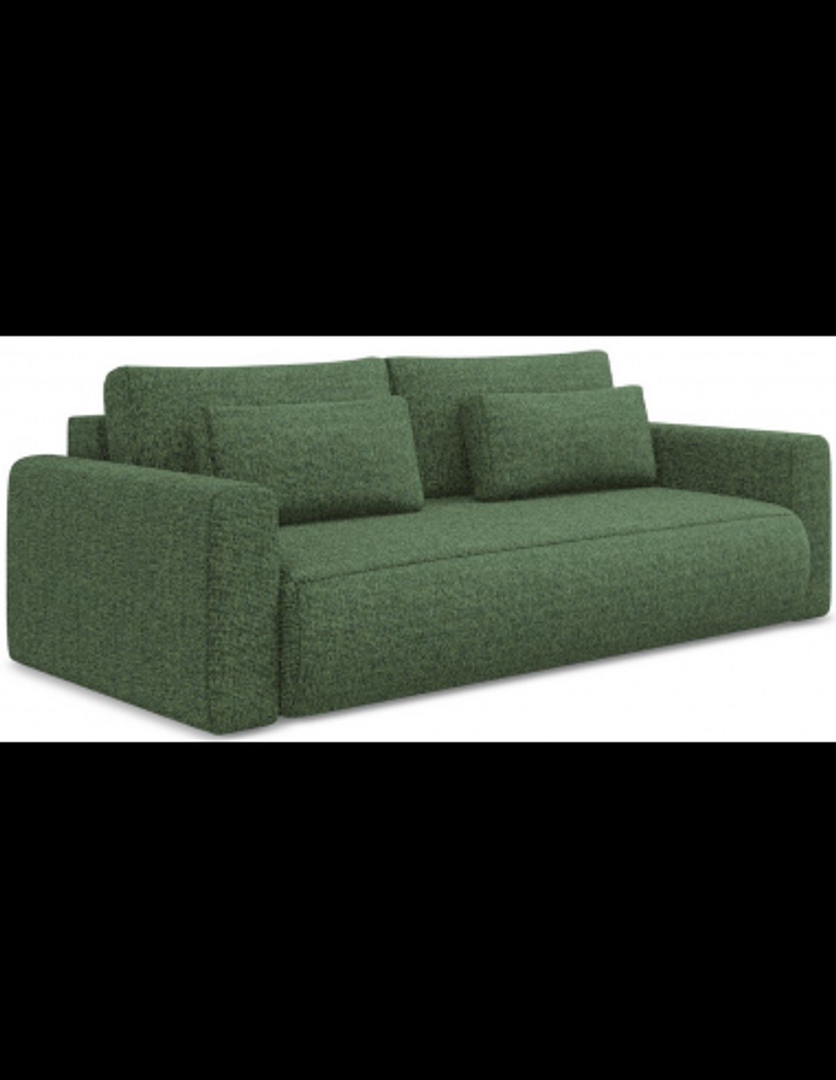 Kapua sovesofa i polyester B238 cm - Meleret oliven