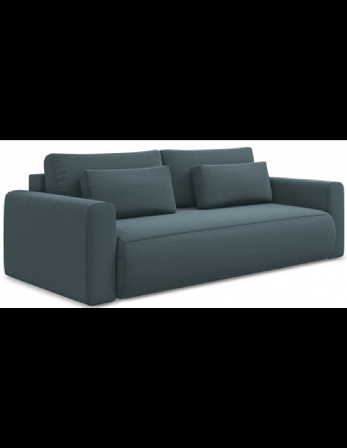 Kapua sovesofa i velour B238 cm - Marine