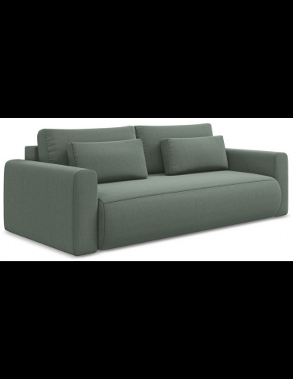 Kapua sovesofa i velour B238 cm - Mint