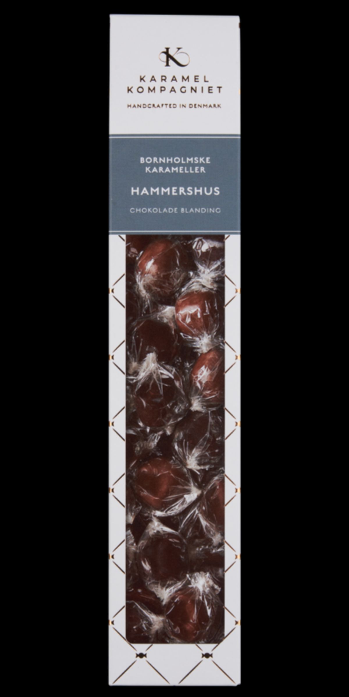 Karamelkompagniet "Hammershus" karameller i chokolade, 170g.