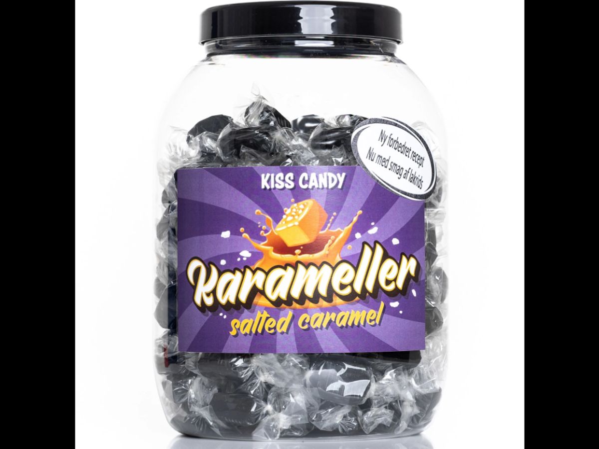 Karameller, Saltede med Lakridssmag, 1200 gr.