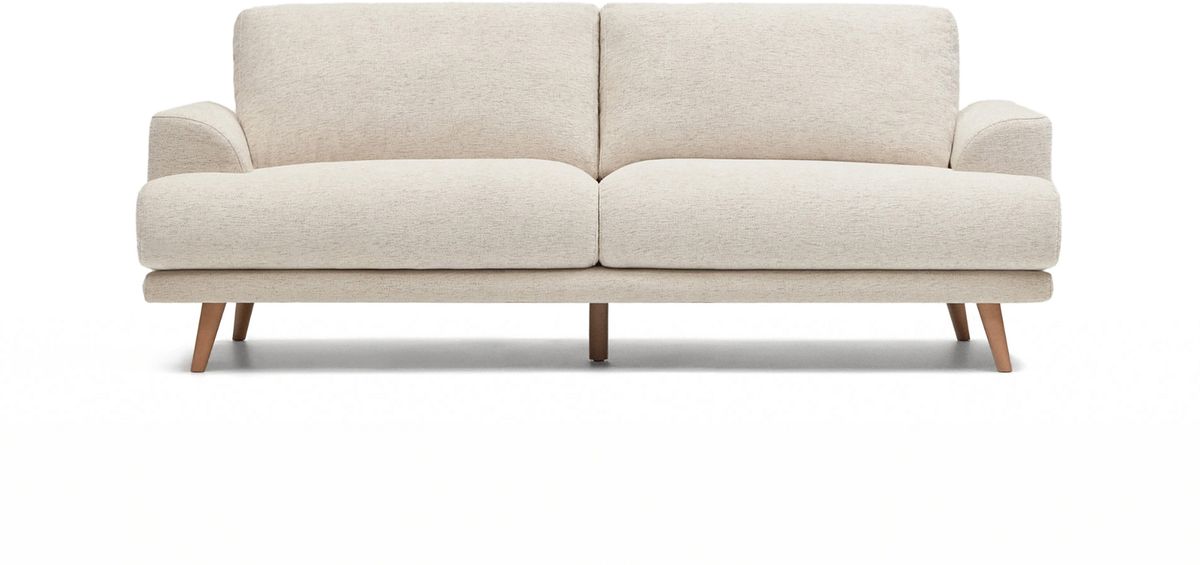 Karin, 2-personers sofa, beige, H92x211x97 cm