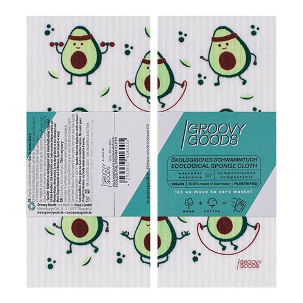 Karklud u. plastik m. avocado - 1 styk