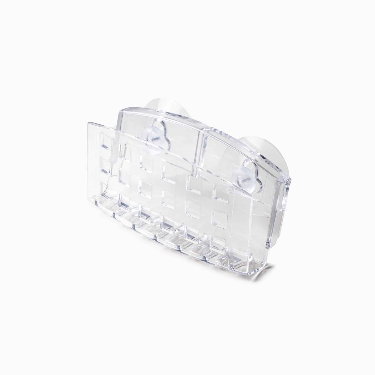 Karla - Kurv til vask og bad - Transparent - 11,1cm x 3,2cm x 6cm