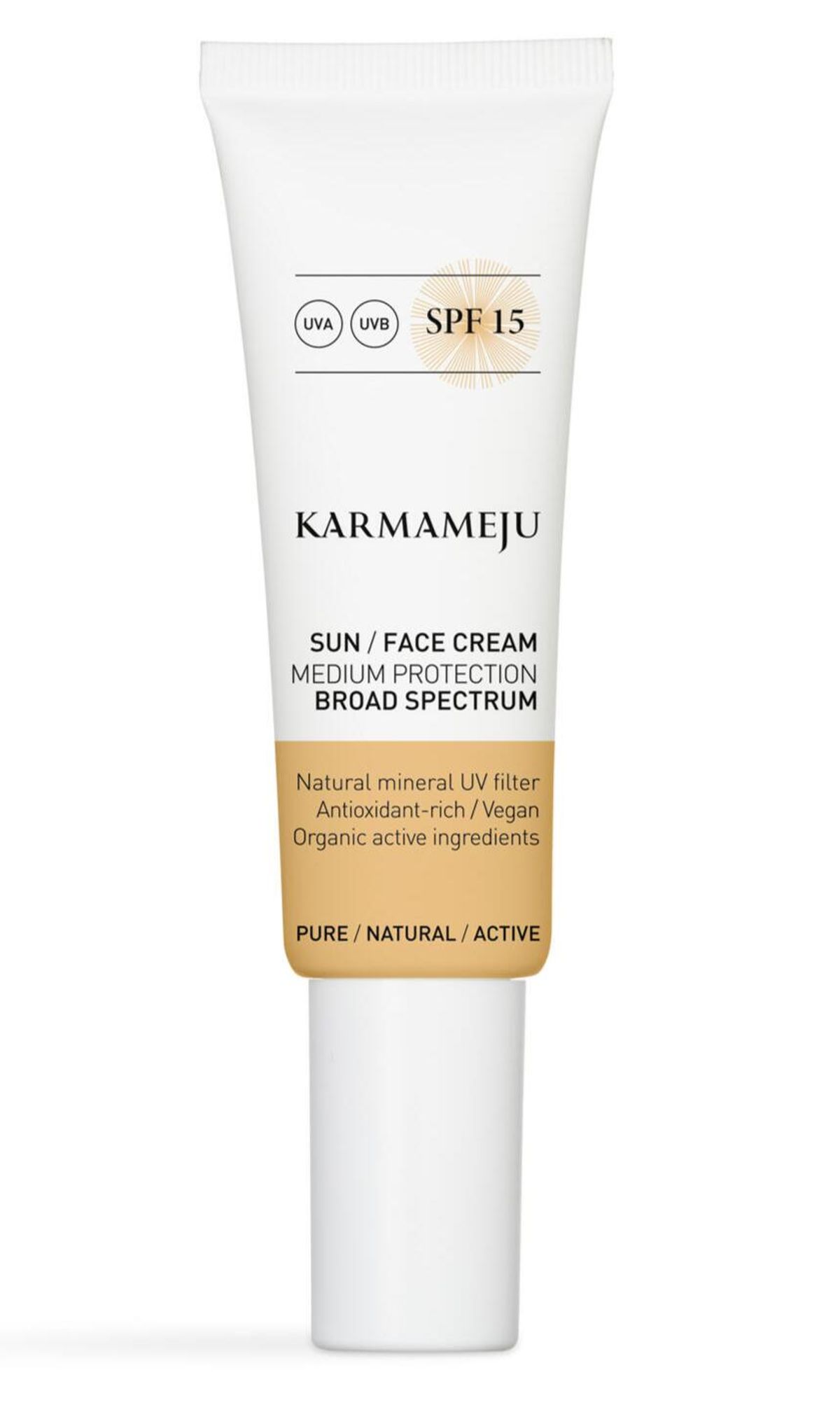 Karmameju Solcreme til Ansigtet SPF15, 50ml.