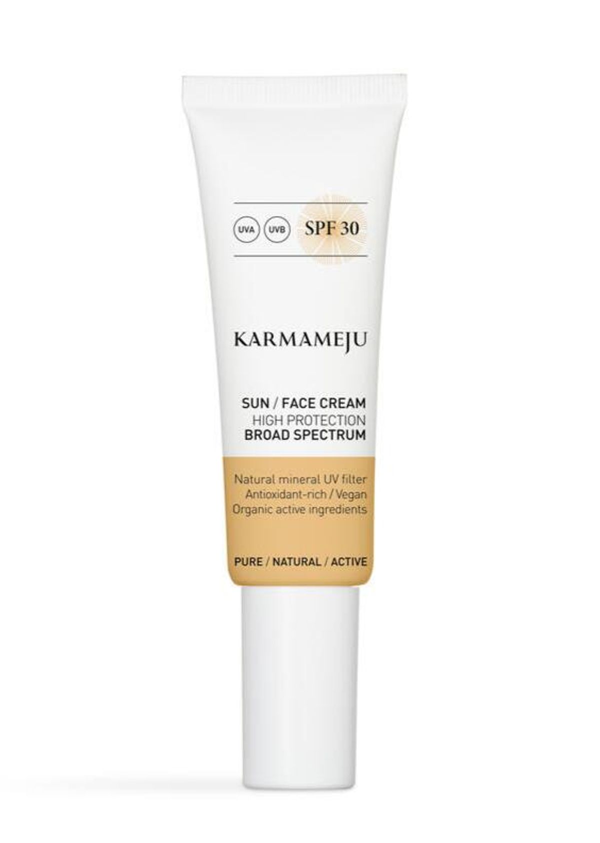 Karmameju Solcreme til Ansigtet SPF30, 50ml.