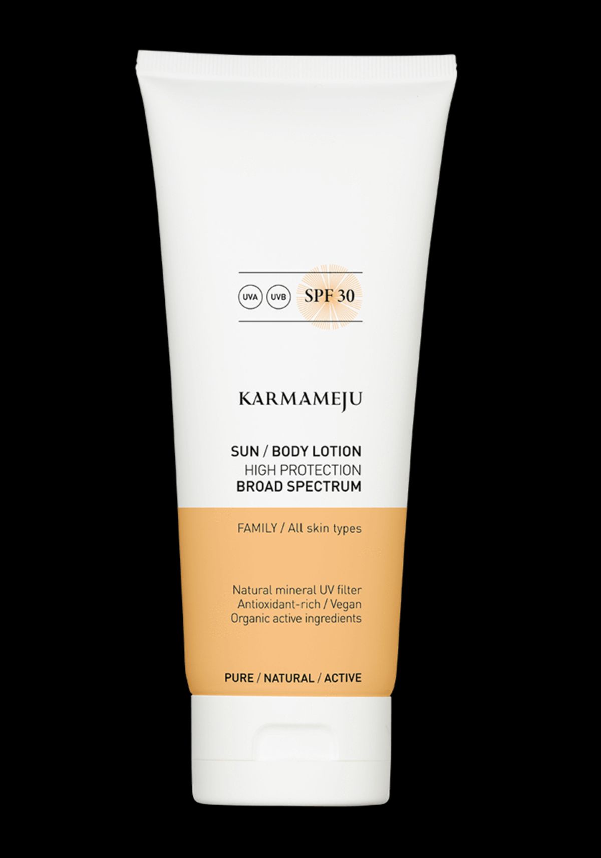 Karmameju SOLCREME TIL KROPPEN / SPF 30, 200 ml.