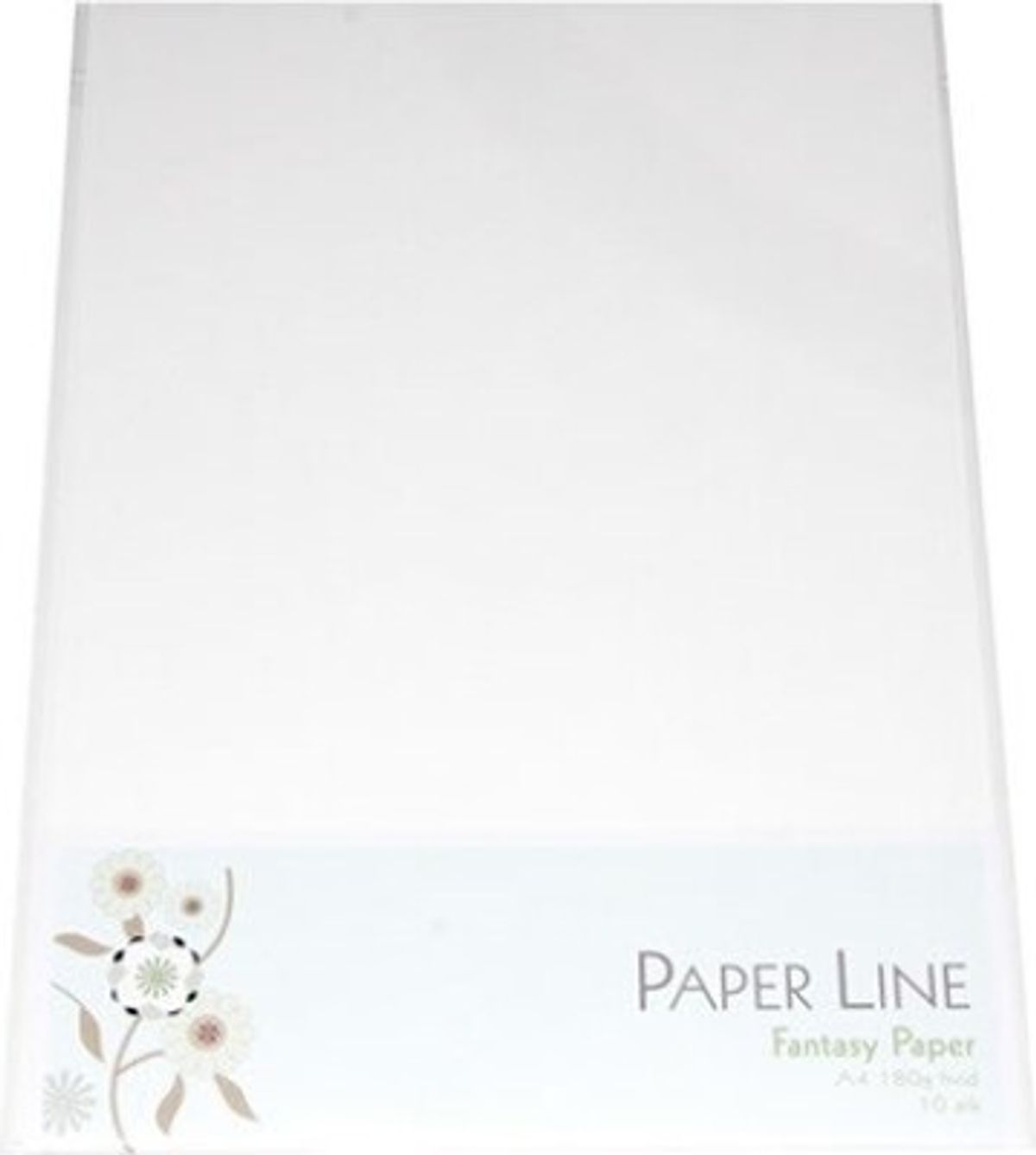 Karton - A4 - Hvid - 10 Ark - 180 G - Fantasy Paper - Paper Line