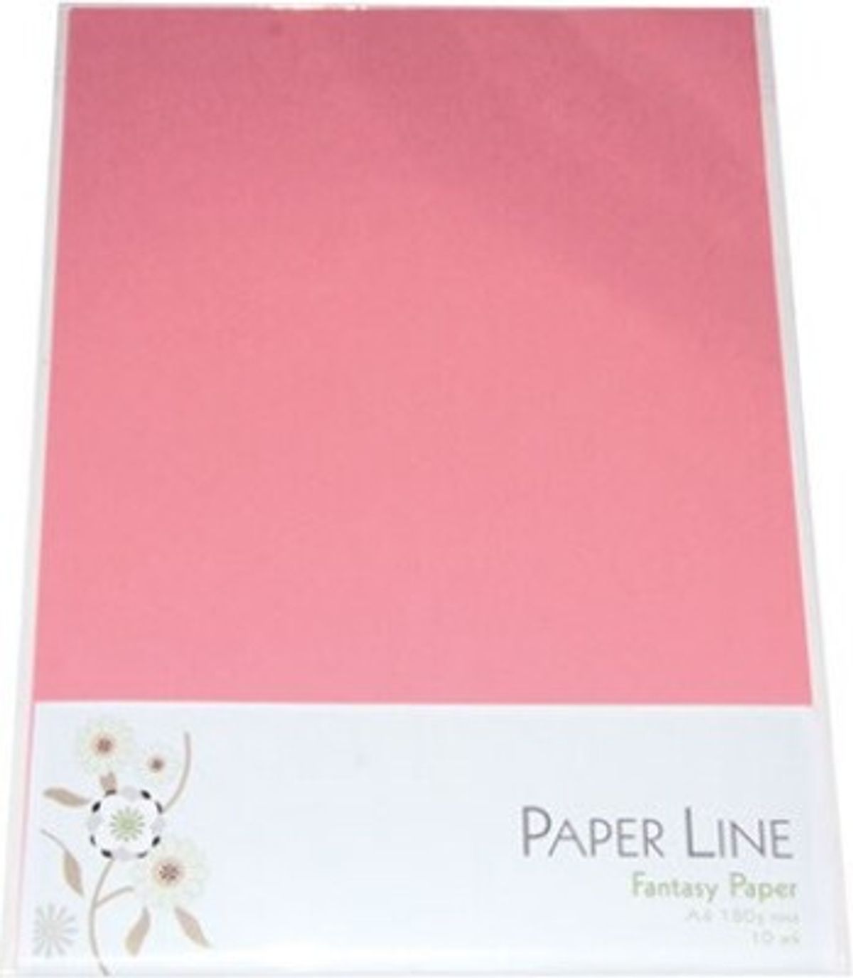 Karton - A4 - Rosa - 10 Ark - 180 G - Fantasy Paper - Paper Line