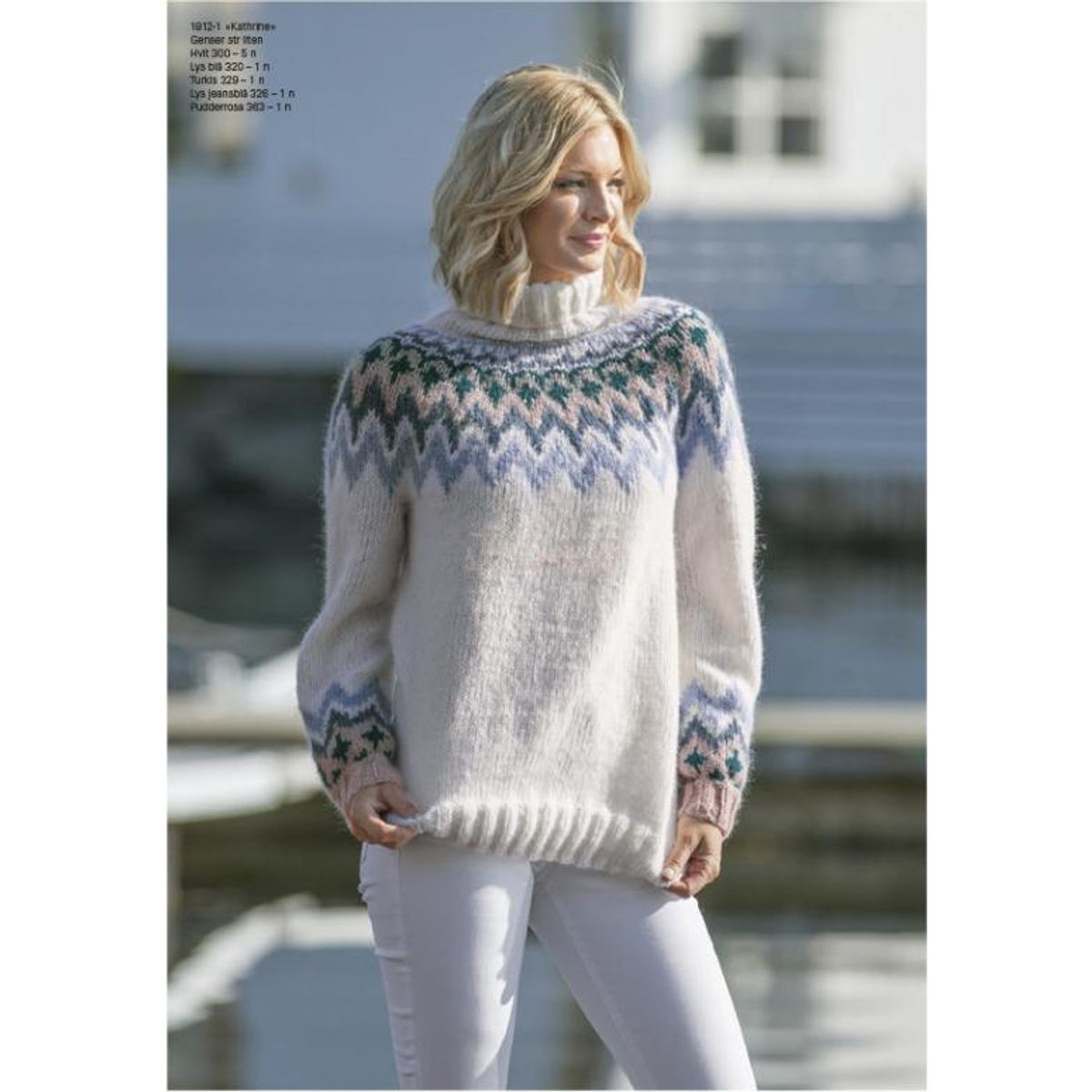 "Kathrine" Genser - Viking Design 1812-1D Kit - XS-XXL - Viking Alpaca Bris, fra Viking