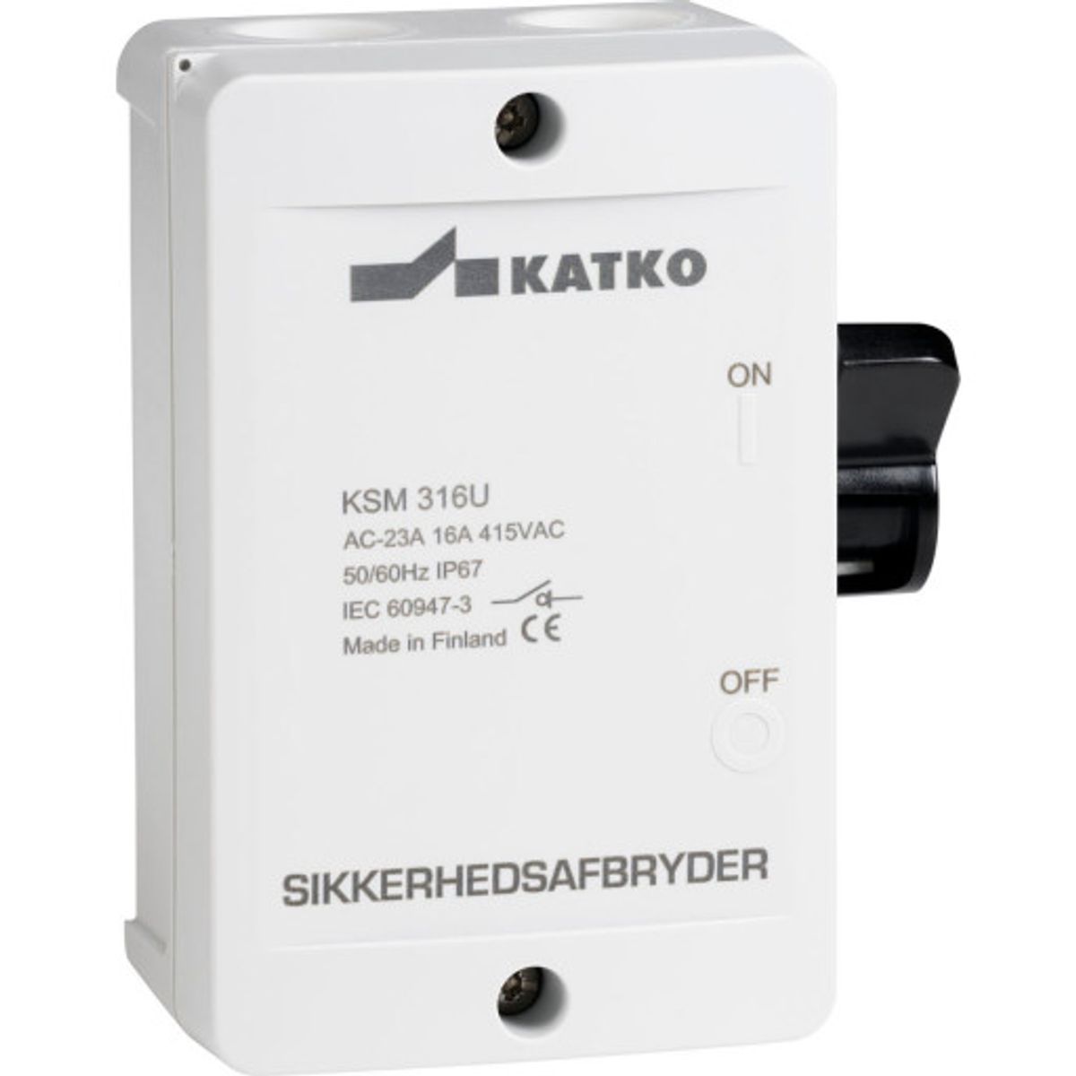 Katko KSM416U sikkerhedsafbryder M20 med 4P til 16A