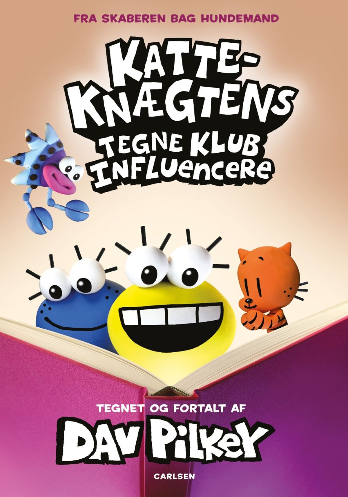 Katte-knægtens Tegneklub 5 - Influencere - Dav Pilkey - Bog