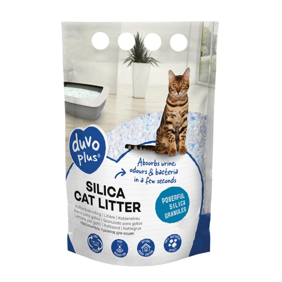 Kattegrus Silica 5 liter - Duvo Plus