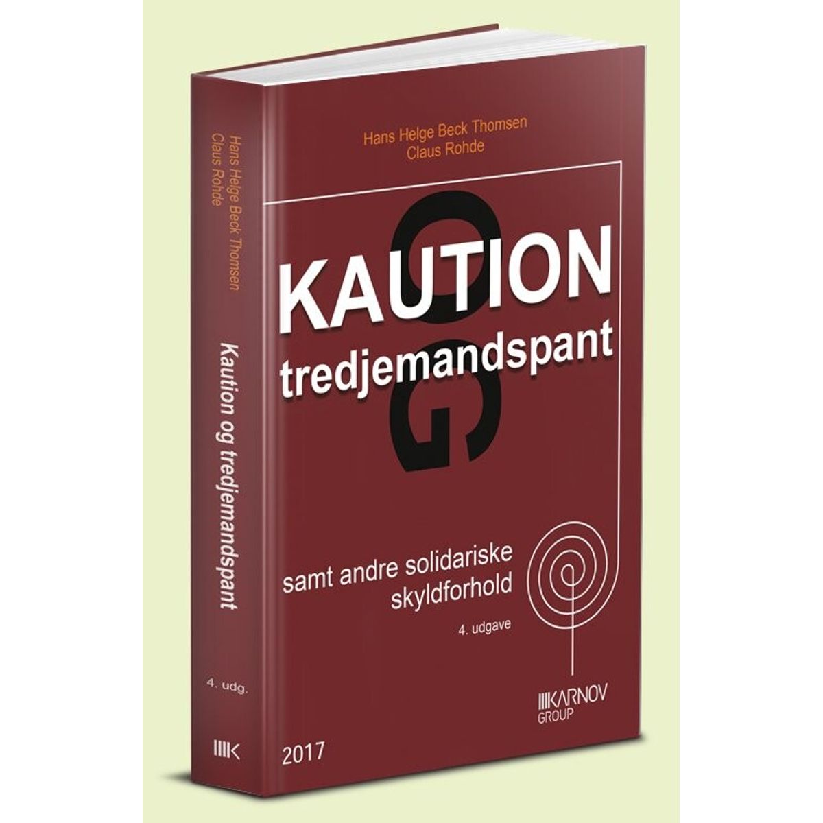 Kaution Og Tredjemandspant - Hans Helge Beck Thomsen - Bog