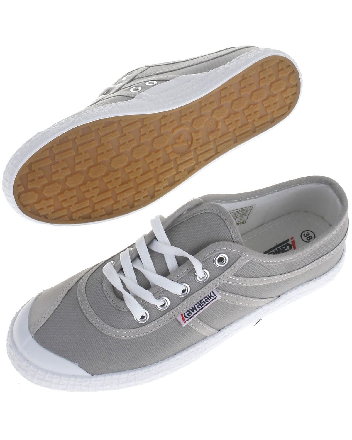 Kawasaki canvas sneakers, beige - 36+ - 36