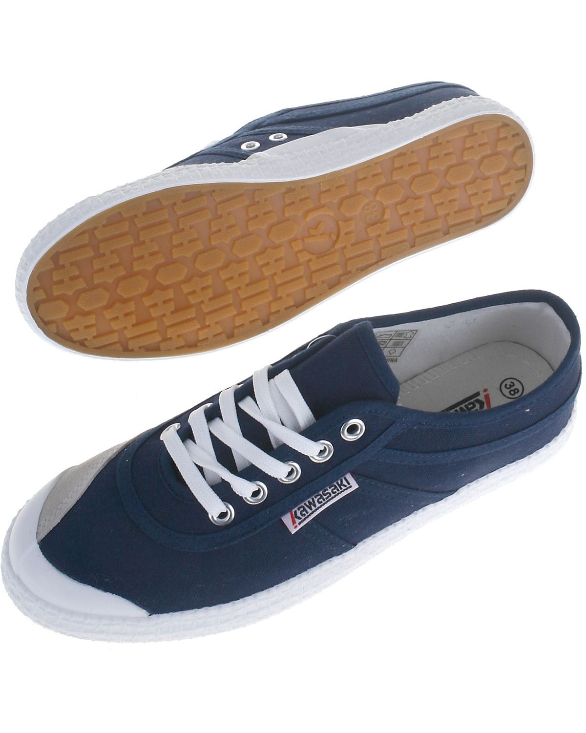 Kawasaki canvas sneakers, navy - 42+ - 42