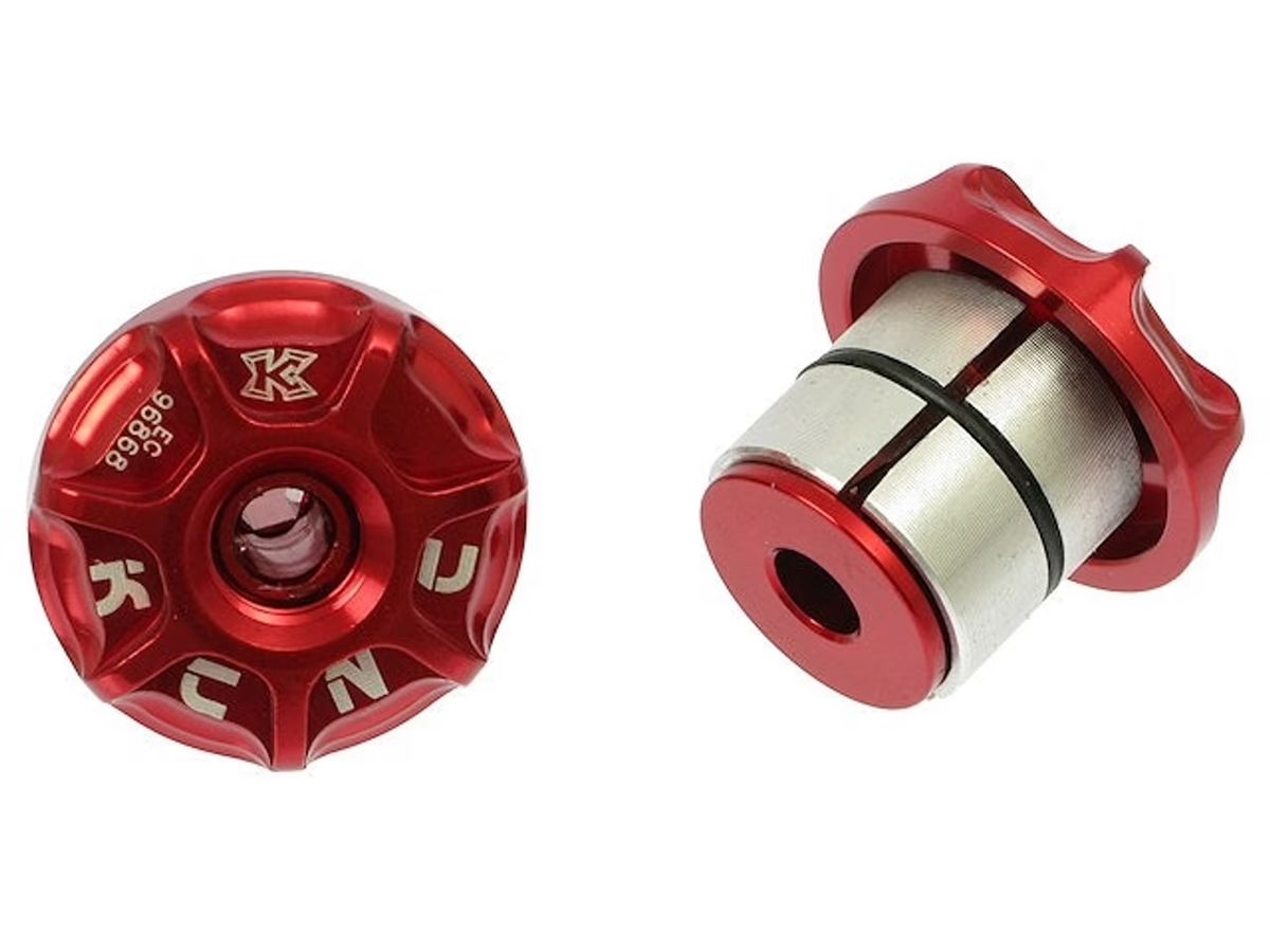 KCNC Closeout Styrpropper / Bar end plugs - Rød