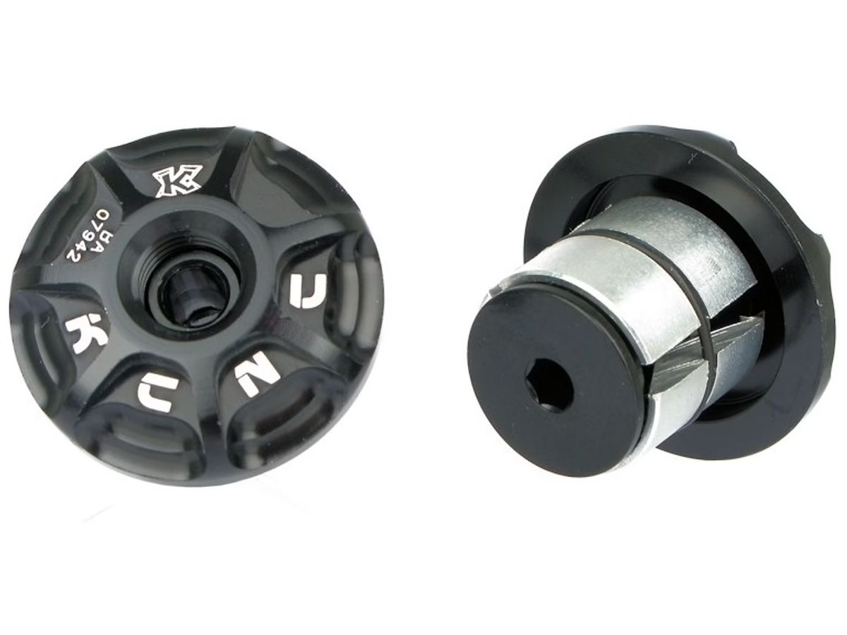 KCNC Closeout Styrpropper / Bar end plugs - Sort