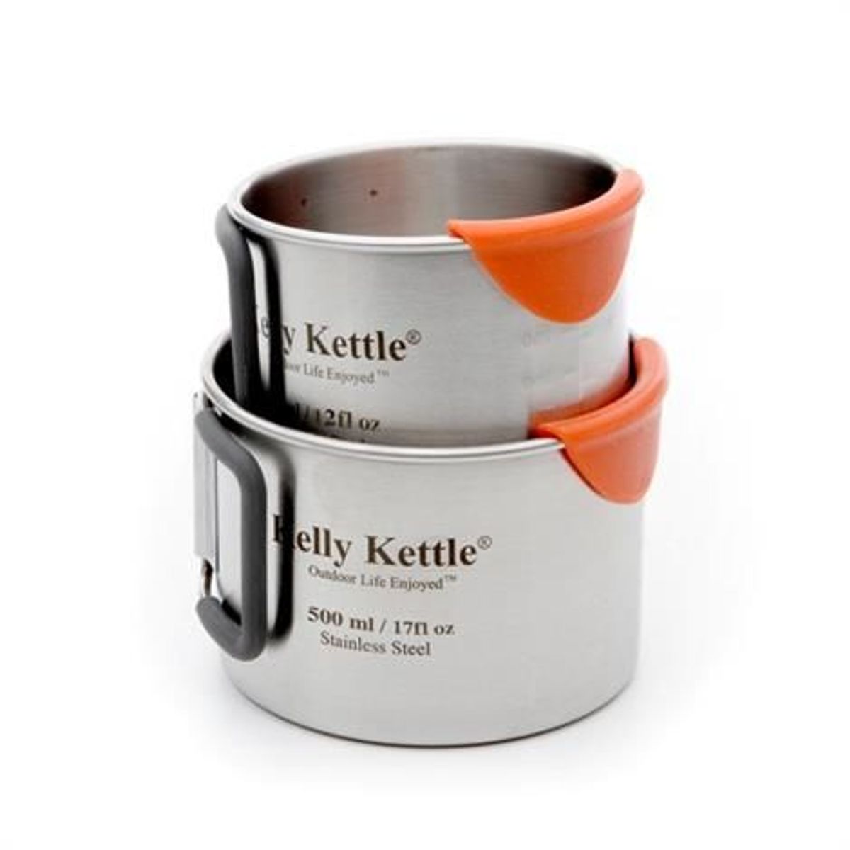 Kelly Kettle Camping Cup Set - 350 og 500 ml