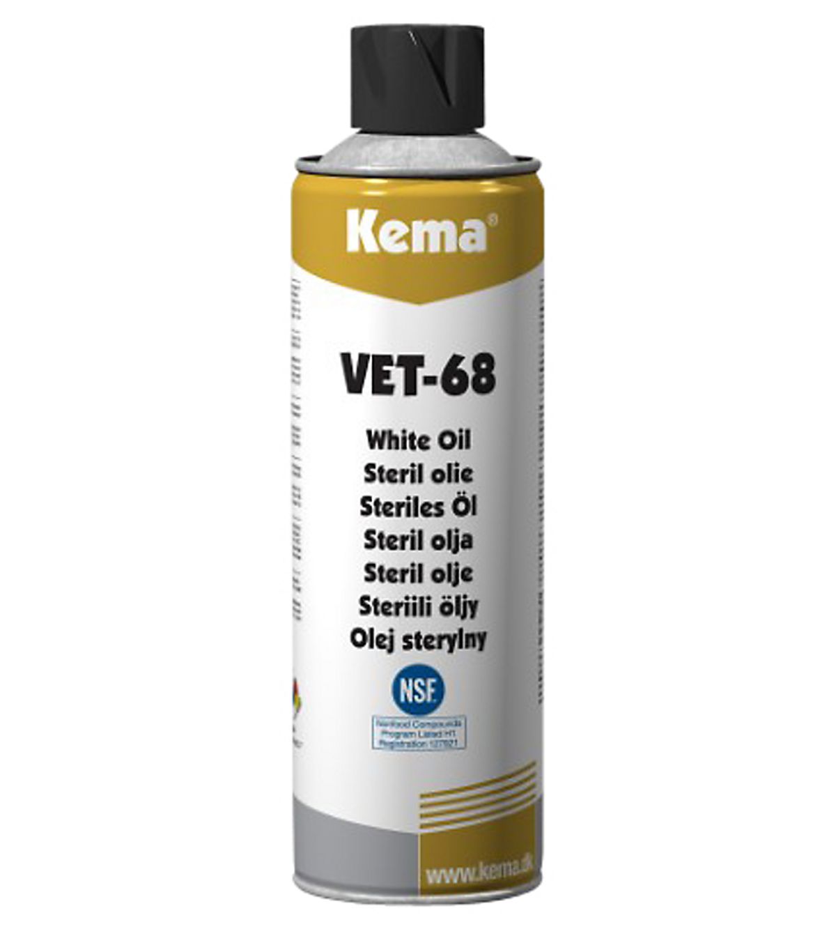 Kema steril olie VET-68 UN 1950 Arosoler, Brandfarlige 2.1. 500ml spray