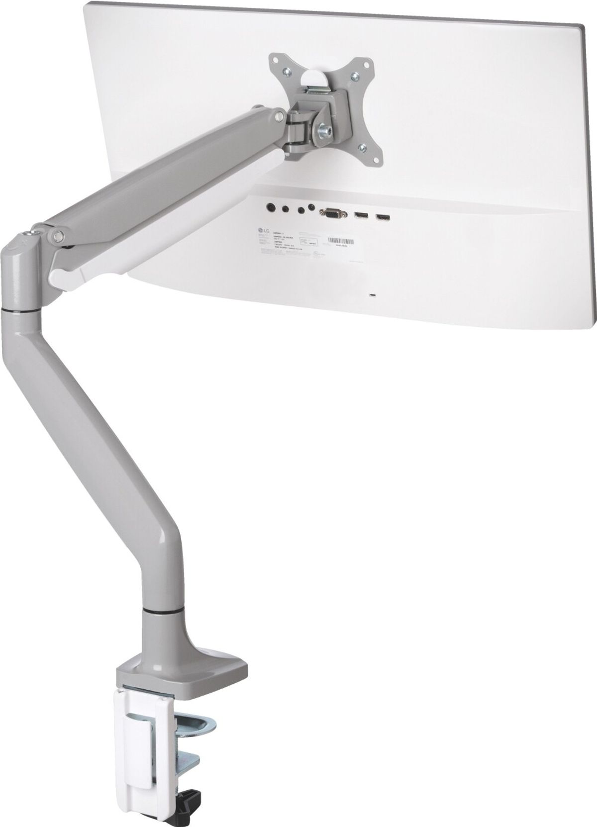 Kensington - Smartfit One-touch Monitor Arm Single - Light Grey