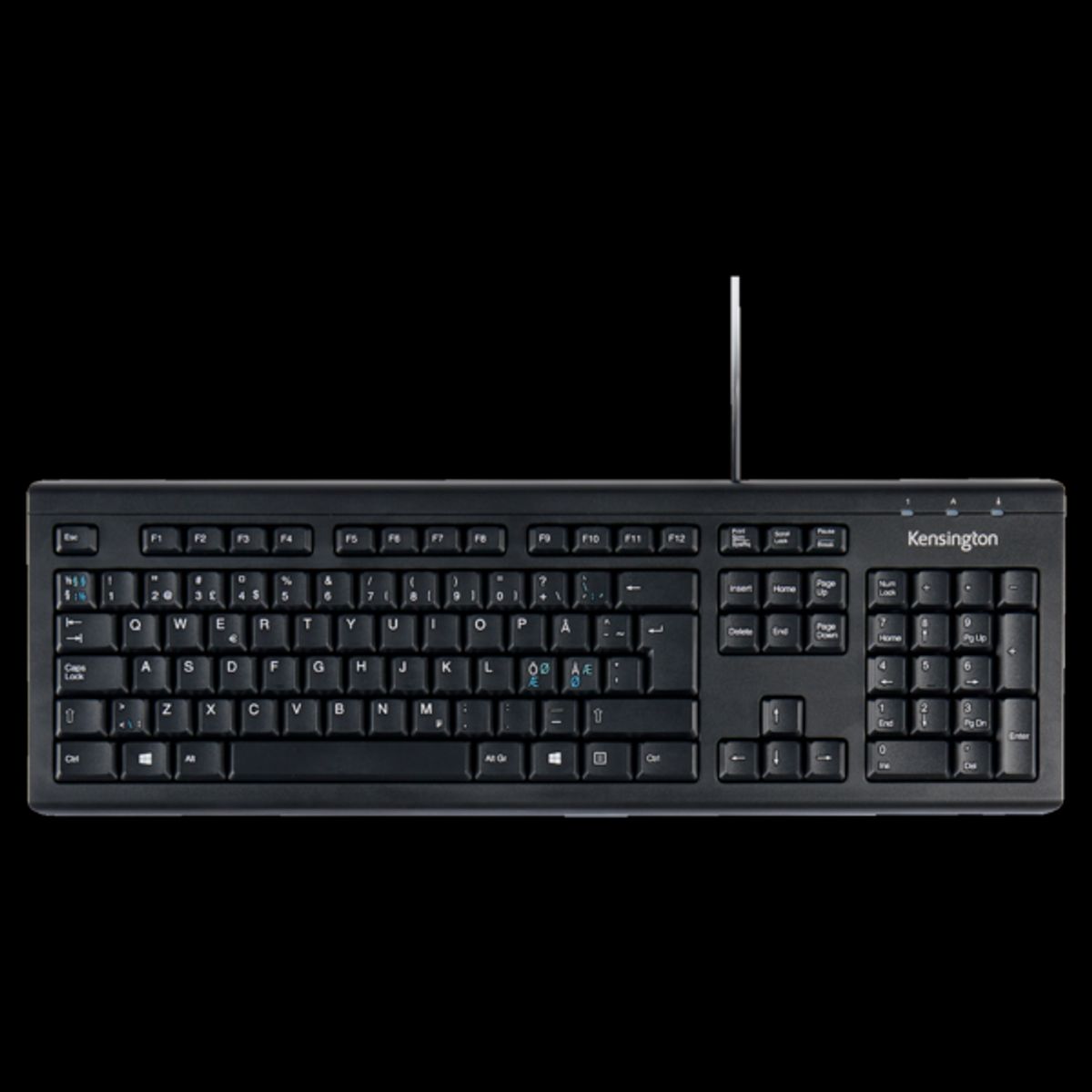 Kensington Wired ValuKeyboard, Black (Nordic)