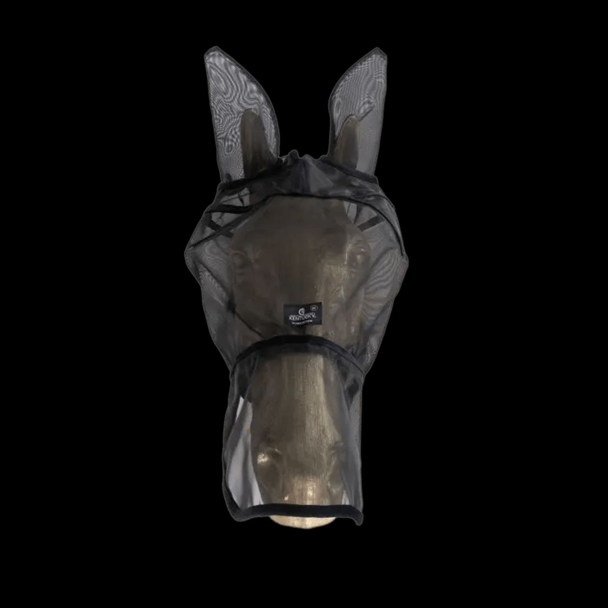 Kentucky Fly Mask Classic with ears & nose - Black