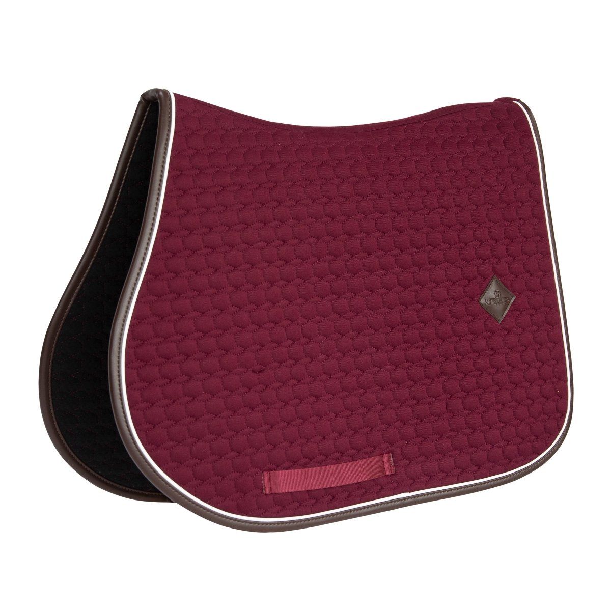 Kentucky Horsewear Classic Leather Springunderlag - Bordeaux