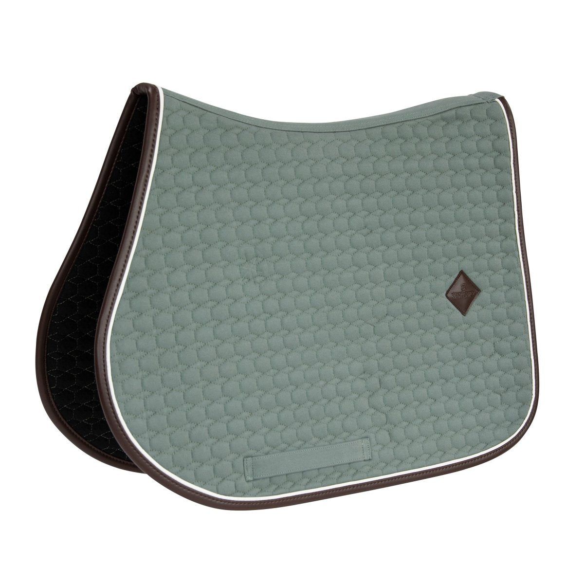 Kentucky Horsewear Classic Leather Springunderlag - Dusty green