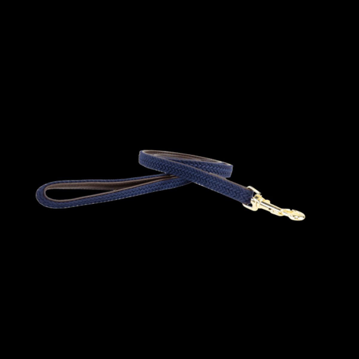 Kentucky Plaited Nylon Dog Lead - Navy