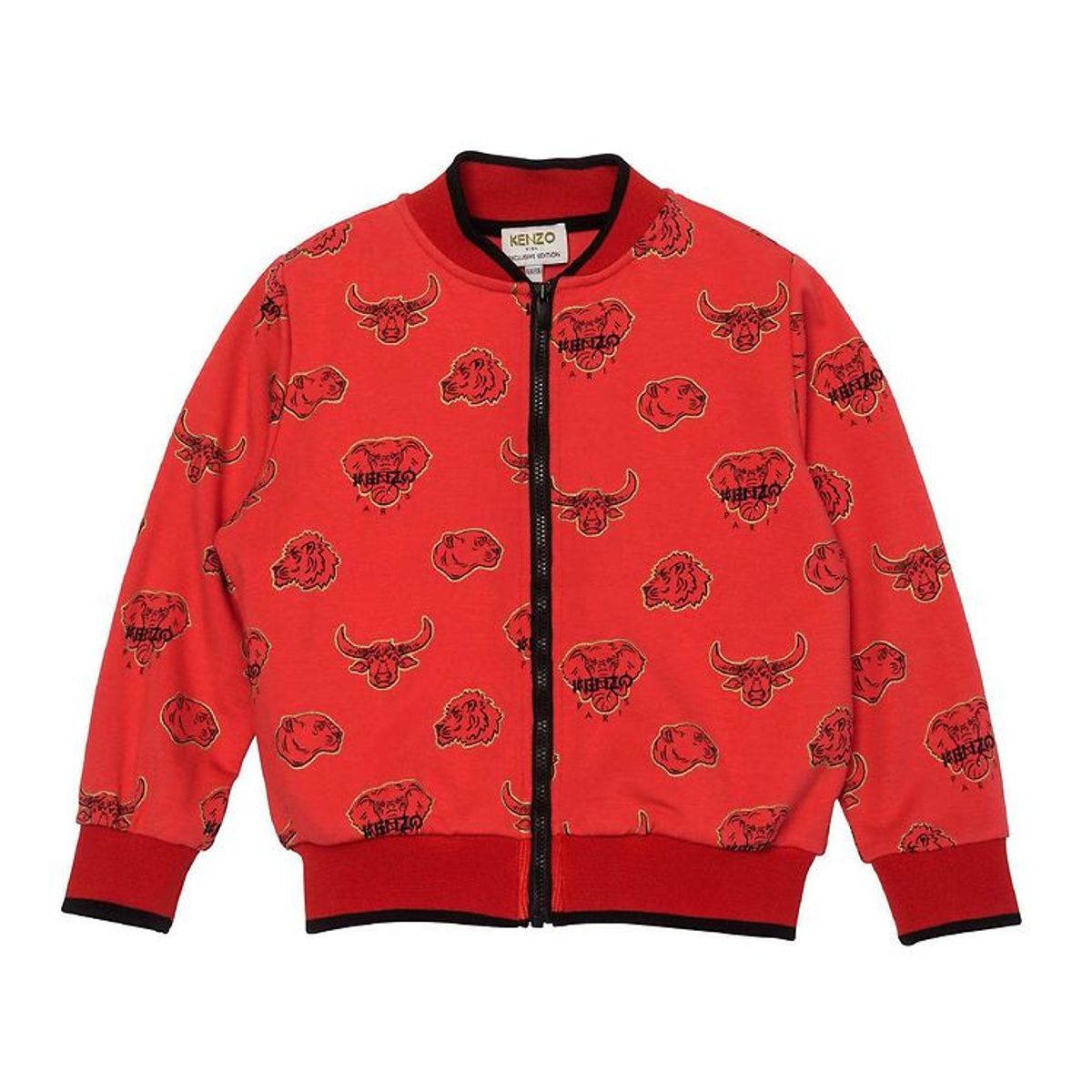 Kenzo Cardigan - Exclusive Edition - Bright Red/Sort m. Kenzos D