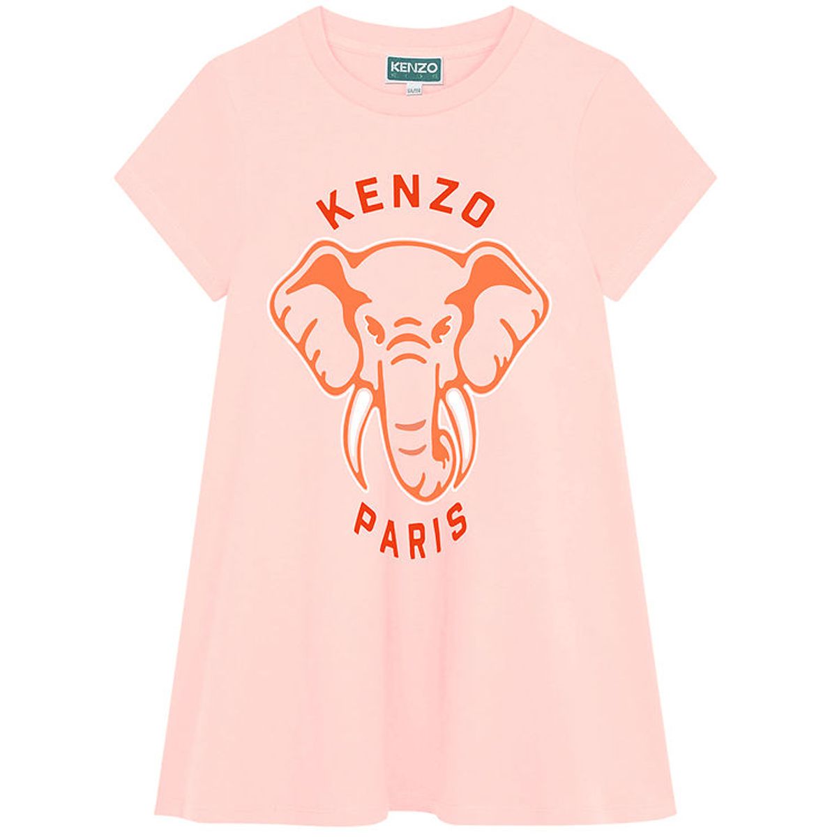 Kenzo Kjole - Veiled Pink m. Elefant