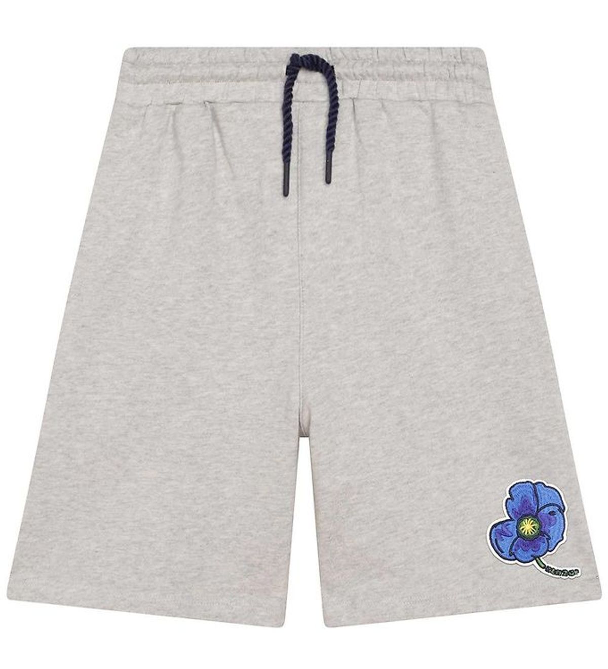 Kenzo Sweatshorts - Exclusive Edition - Gråmereret m. Blå Bloms