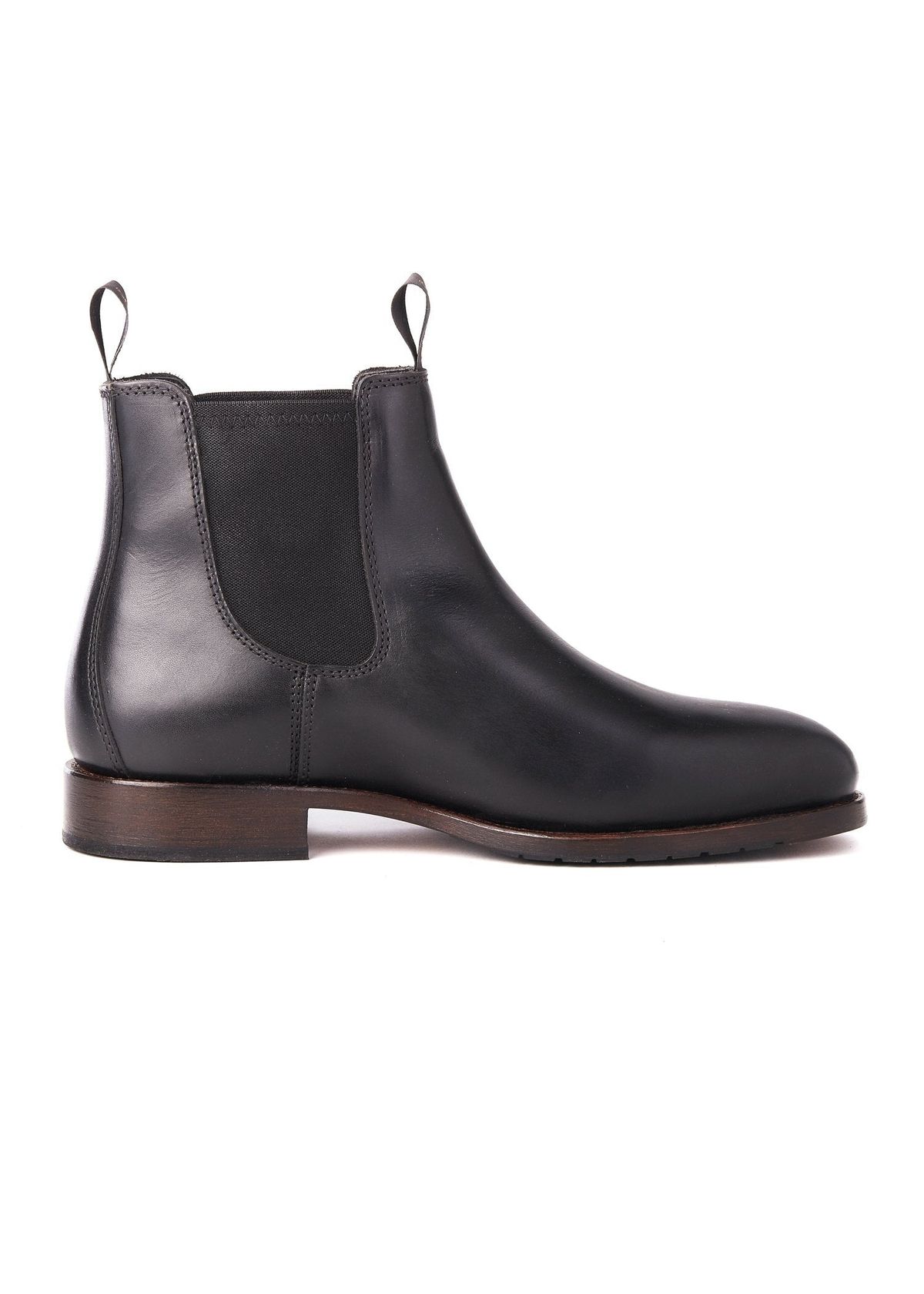 Kerry mens chelsea støvle læder, Black - 40