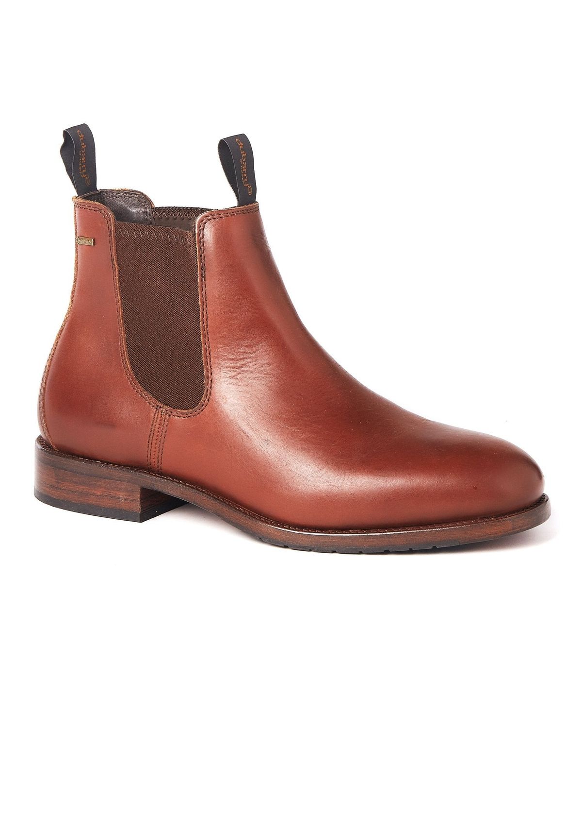 Kerry mens chelsea støvle læder, Chestnut - 40