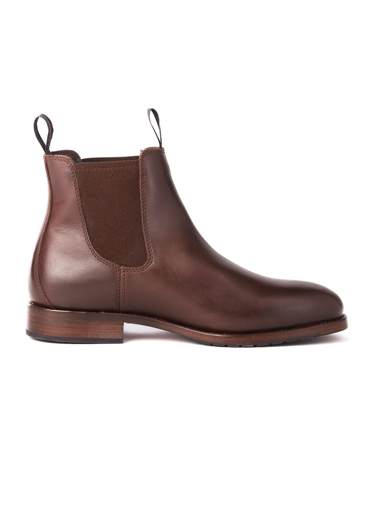 Kerry mens chelsea støvle læder, Mahogany - 40