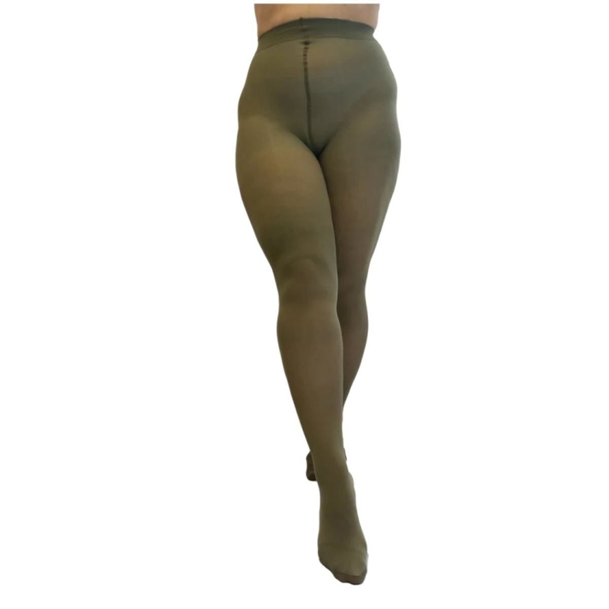 Khaki 50 Denier Curvy Super Stretch Strømpebukser