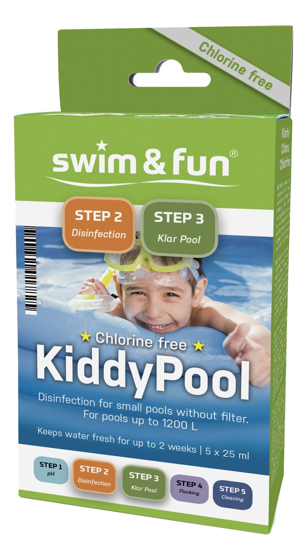 Kiddy Pool klorfri vandpleje til soppebassin