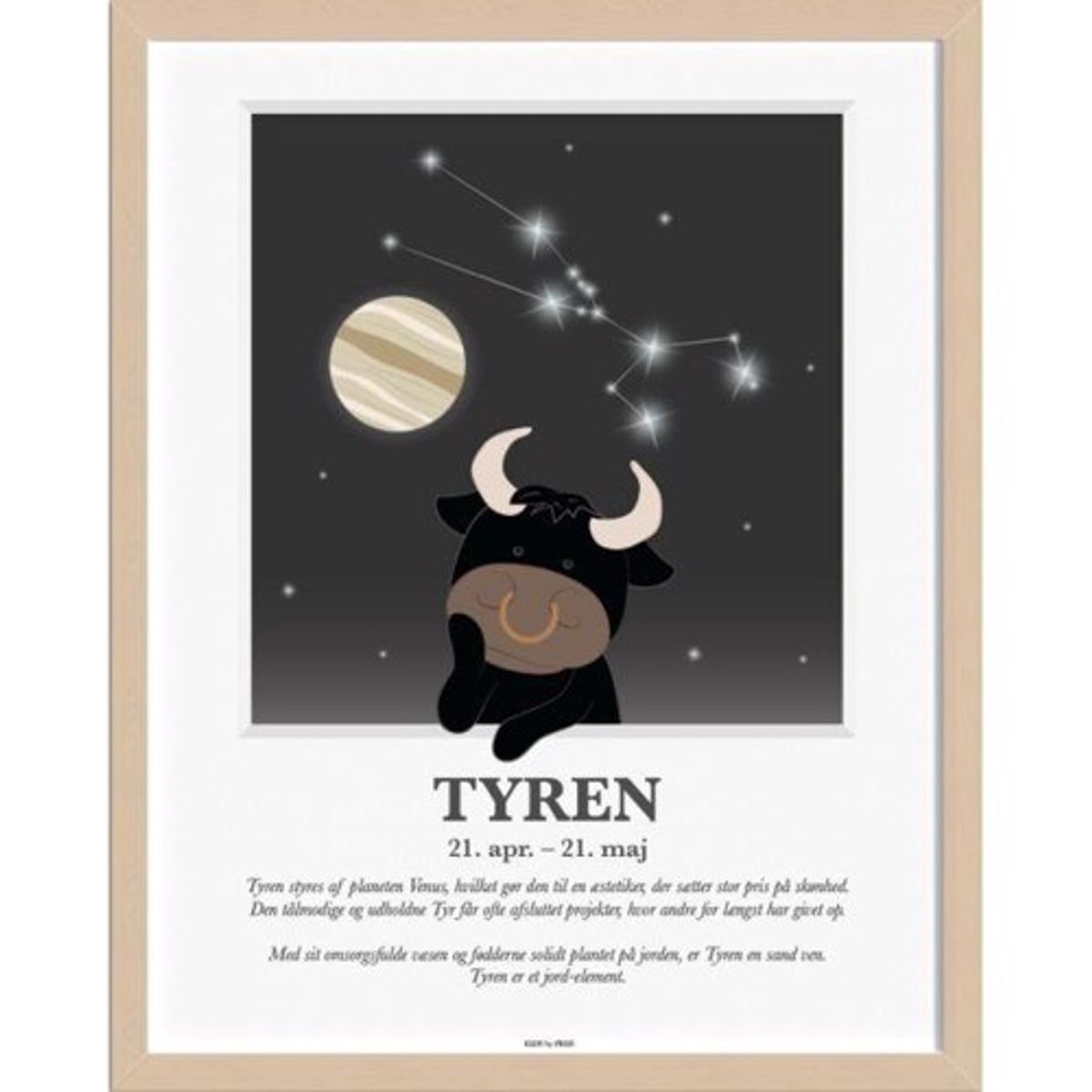 Kids By Friis - Stjernetegns Plakat - "Tyren"