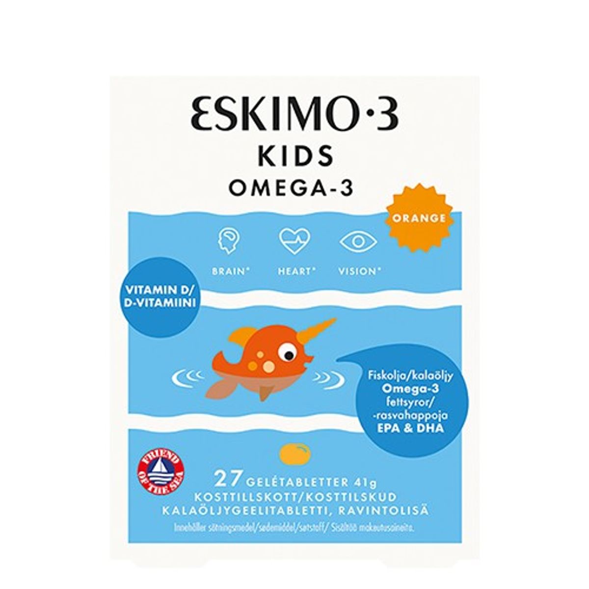 Kids Omega-3 orange - 27 tabletter - Eskimo-3