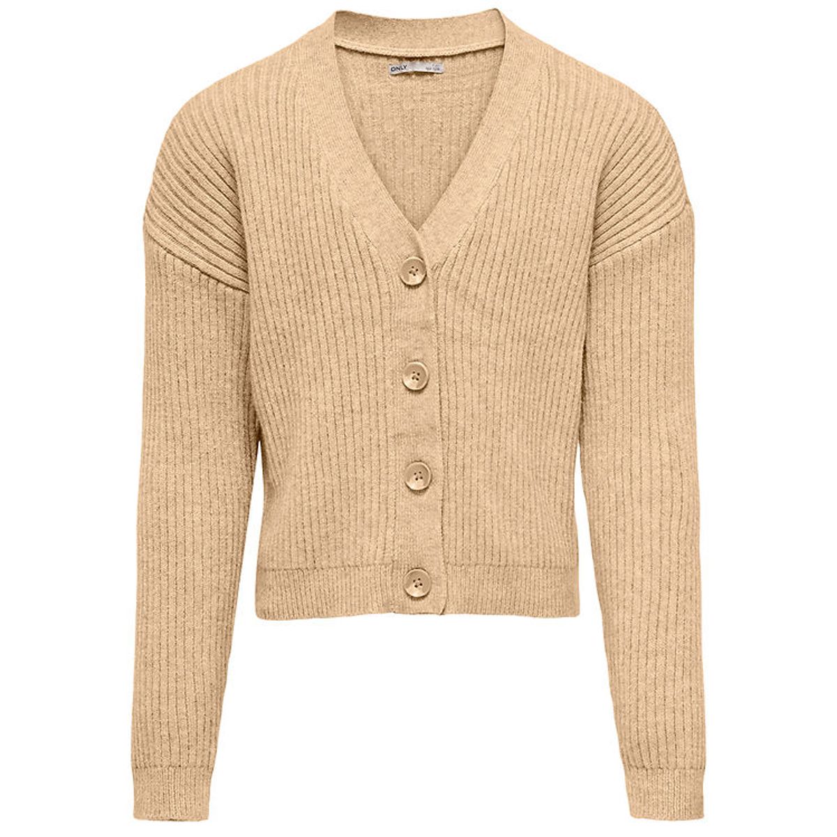 Kids Only Cardigan - Strik - KogMandy - Beige