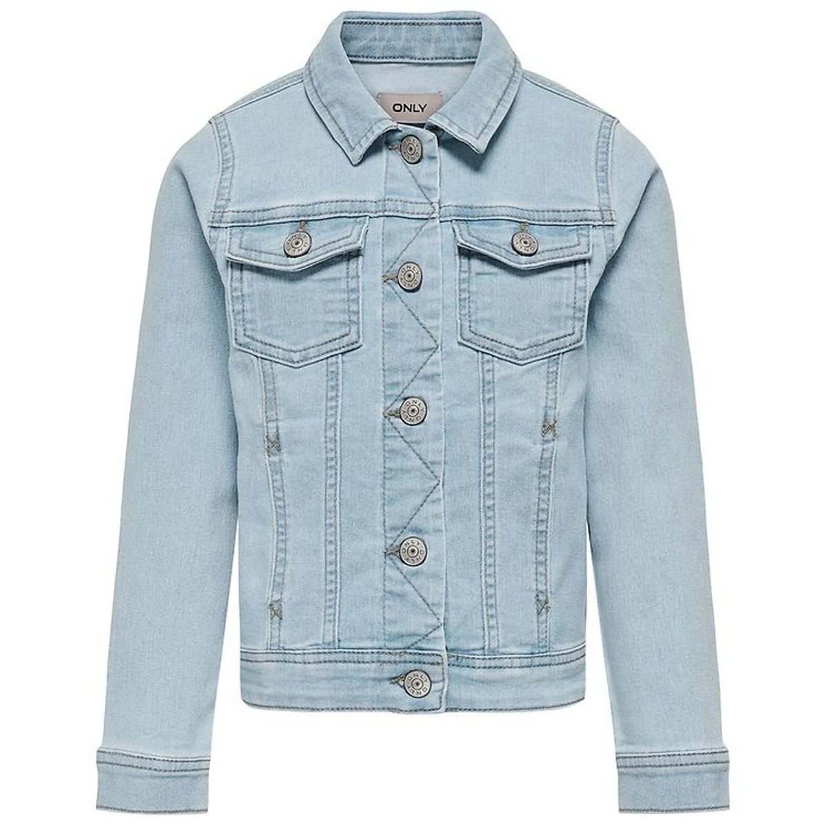 Kids Only Denimjakke - KogSara - Light Blue Denim