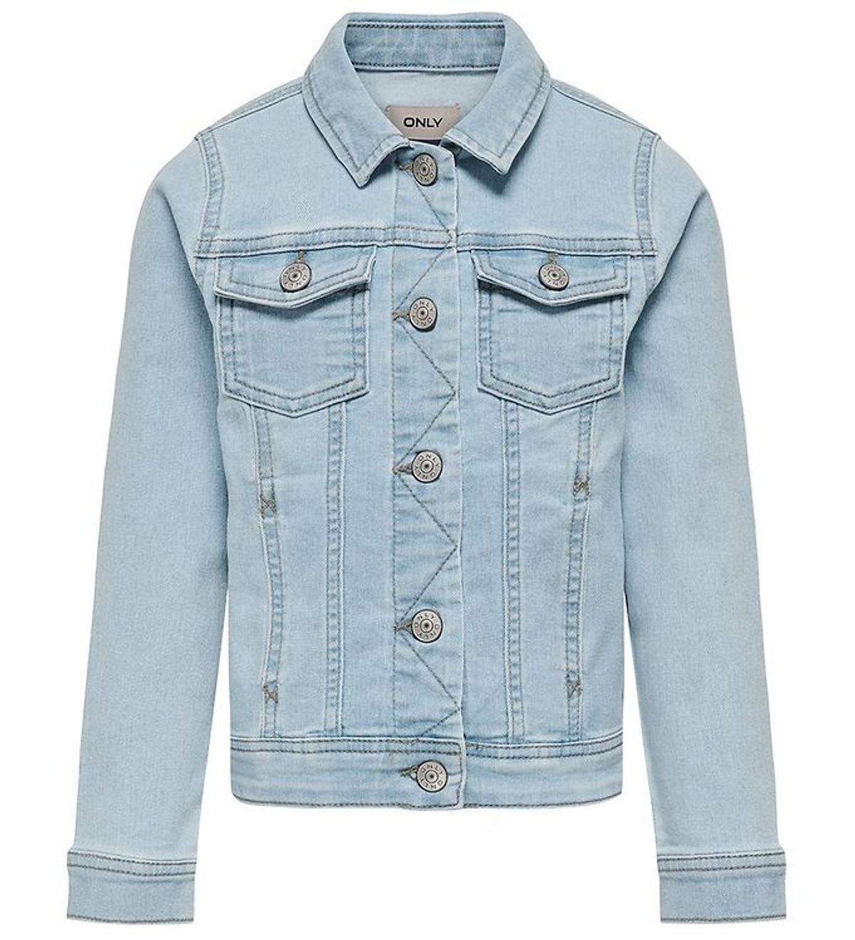 Kids Only Denimjakke - KogSara - Light Blue Denim