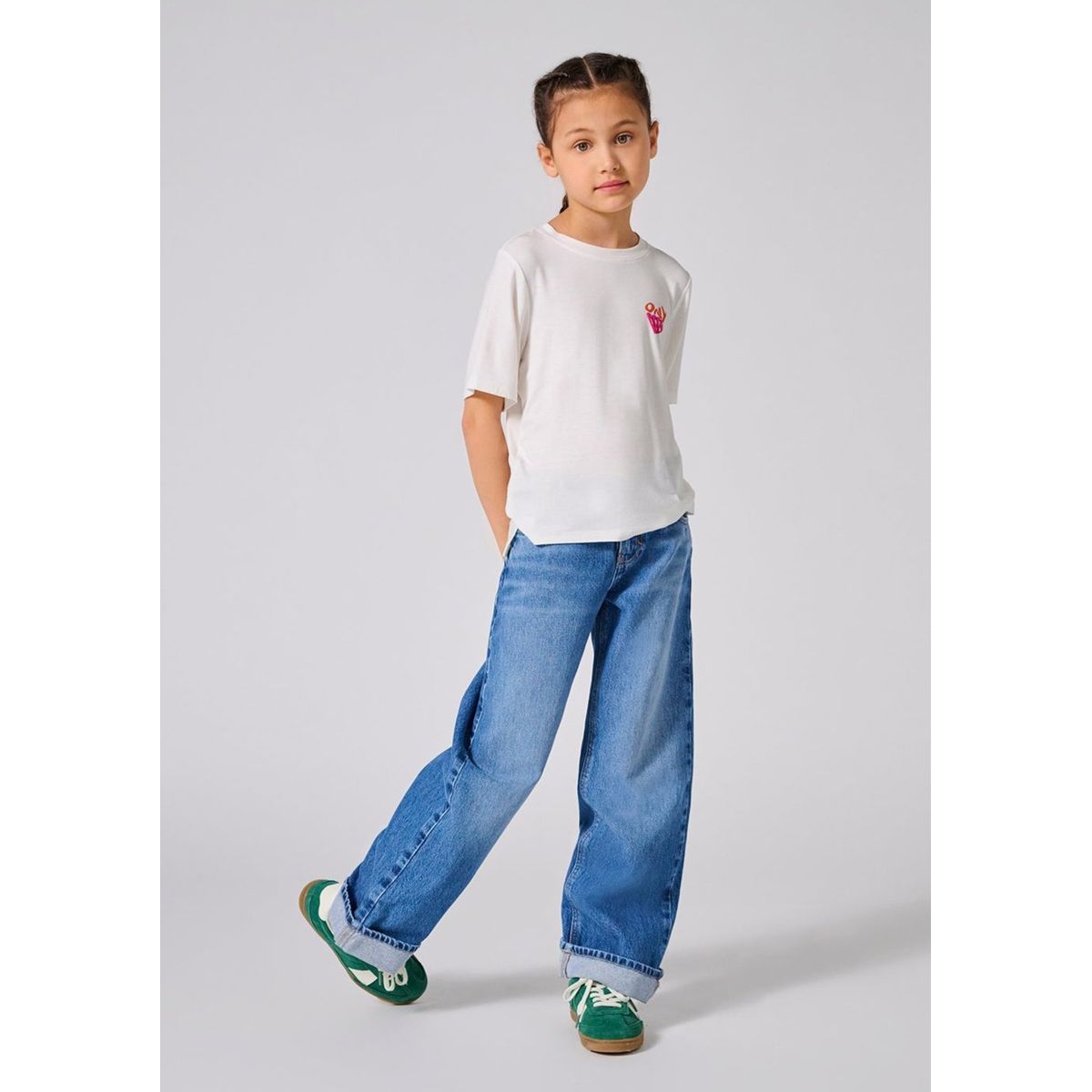 Kids Only Jeans Koghope Loose Wide Fold Up