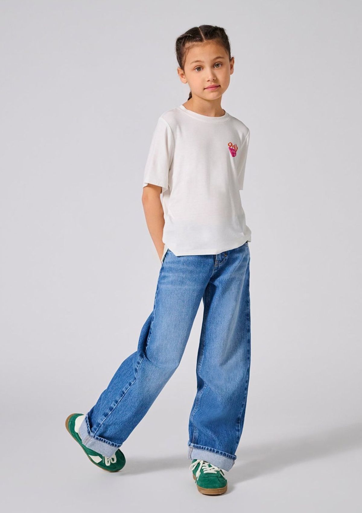 Kids Only Jeans Koghope Loose Wide Fold Up