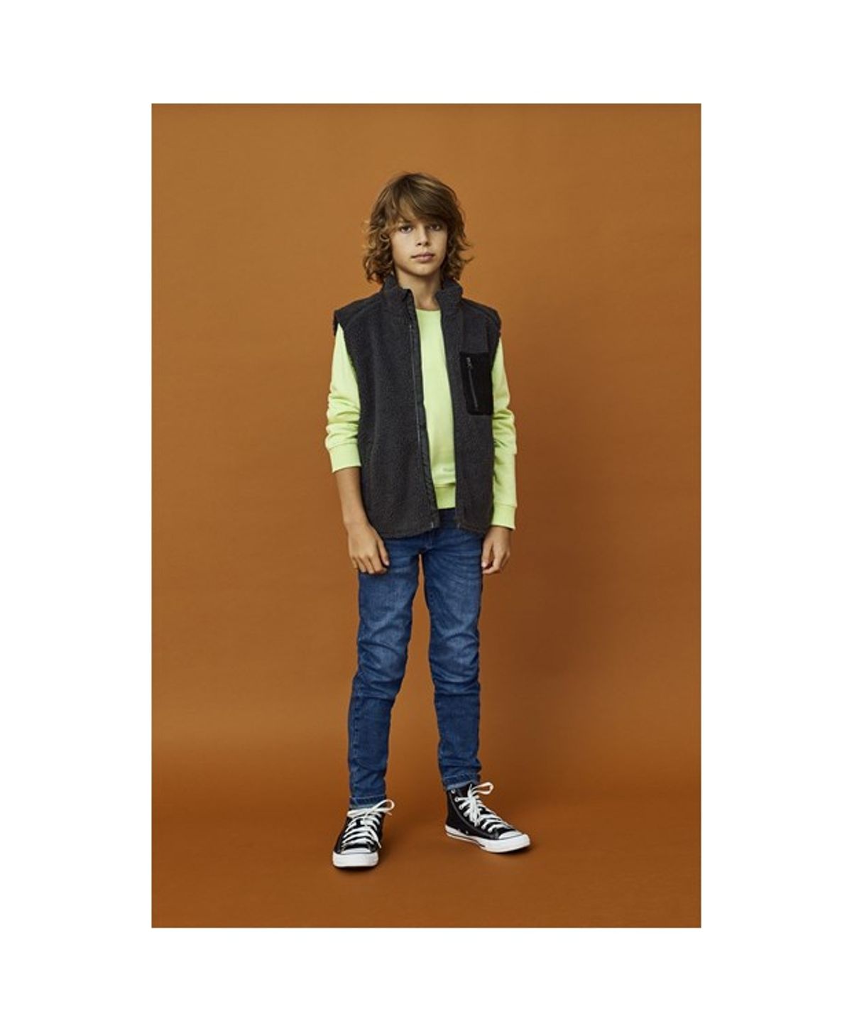 KIDS ONLY KOBALEC straight fit denim jeans i mørkeblå til drenge