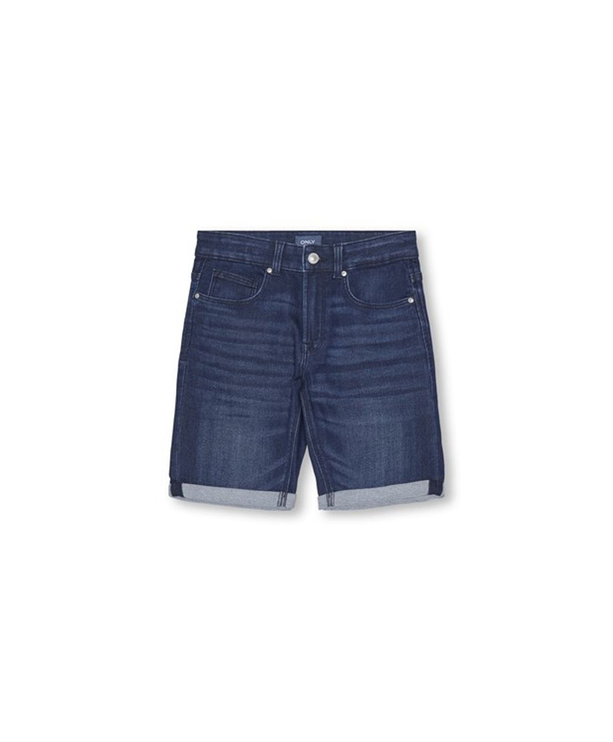 KIDS ONLY KOBPLY shorts skinny fit jeans i mørkeblå til drenge